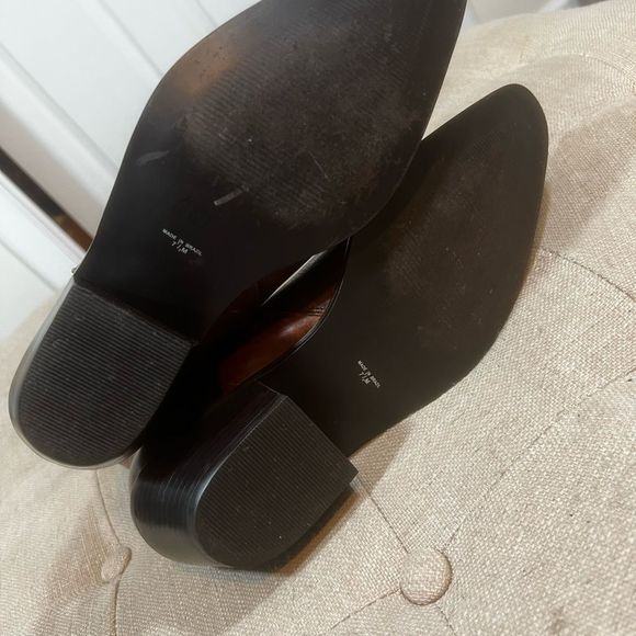 Leather Hand Stitched Mid Calf Western Boots Made In Brazil - Picture 5 of 13